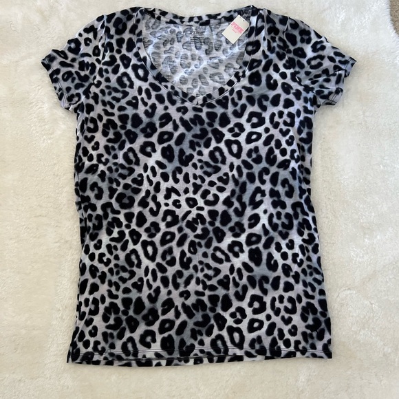 PINK Victoria's Secret Tops - Pink VS Leopard Print Top